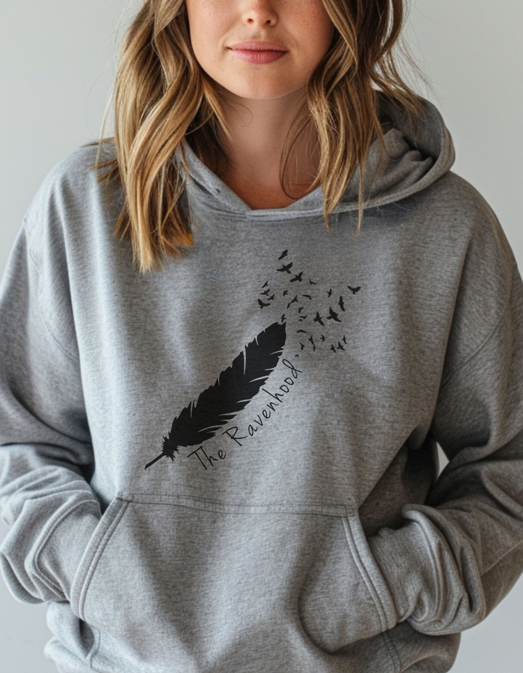 The Ravenhood® with Feather & Ravens Pullover Hoodie