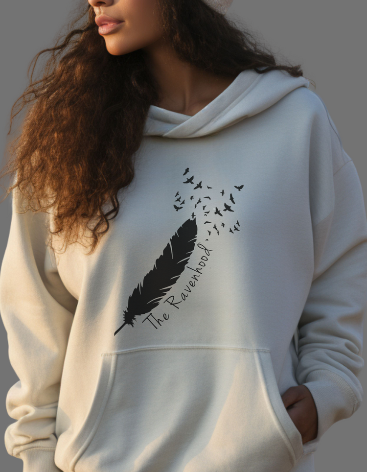 The Ravenhood® with Feather & Ravens Pullover Hoodie