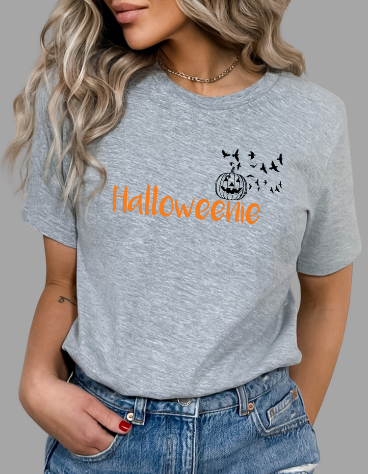 Halloweenie with Pumpkin & Ravens Premium T-Shirt