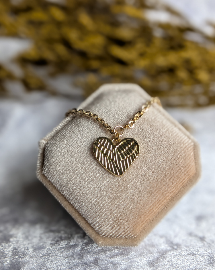 The Raven Wing Heart Necklace - The Ravenhood® Collection