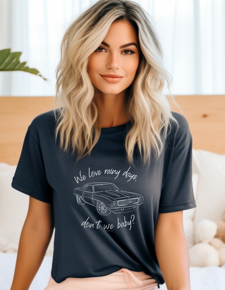 We Love Rainy Days, Don't We Baby?™ Premium Shirt- Dom's Car