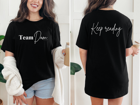 Team Dom Premium Short Sleeve T-Shirt Front/Back Design
