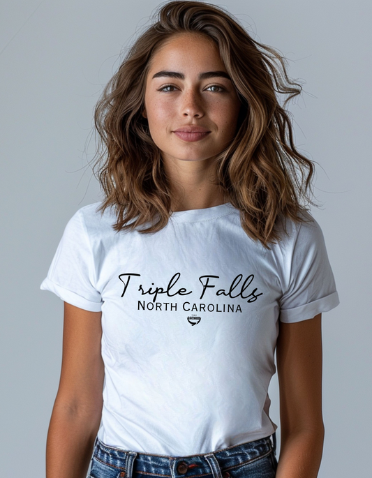 Triple Falls, North Carolina Premium Short Sleeve T-Shirt