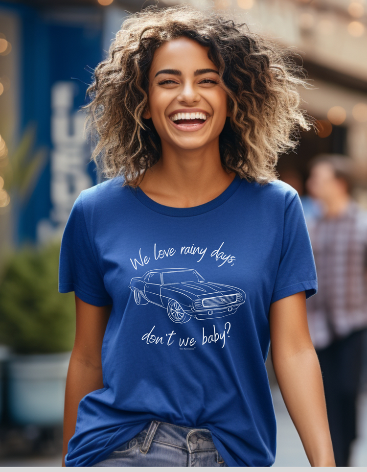 We Love Rainy Days, Don't We Baby?™ Premium Shirt- Dom's Car